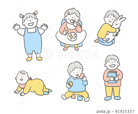 子供の絵 OKサインの赤ちゃん イラスト素材 [ 4005985 ] - フォトライブ