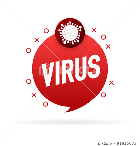 Virus protection. Virus germs. Security shield. Immune system. People vaccination. Vector illustration. 91925675