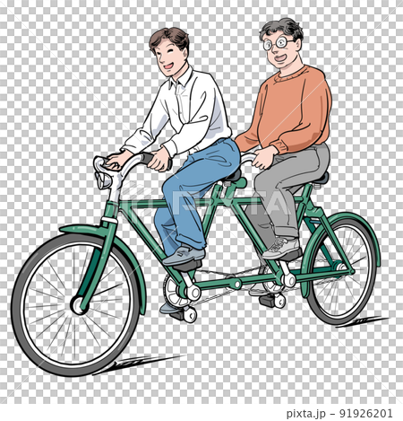 タンデム自転車-カラー 91926201