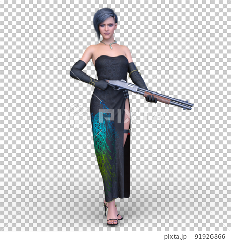 Female fighter 91926866