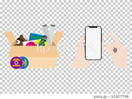 Smartphones and disused items 91927796