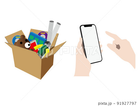 スマートフォンと不用品 91927797