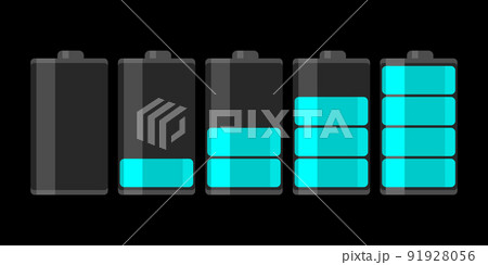 Battery load illustration isolated on white background Battery load illustration isolated on white background 91928056