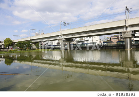 長池　長池公園　南田辺駅西口　阿倍野区　大阪市 91928393