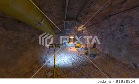 地下工事現場 91928954