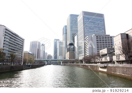 淀屋橋　日銀　日本銀行　ビジネス街　中之島 91929214