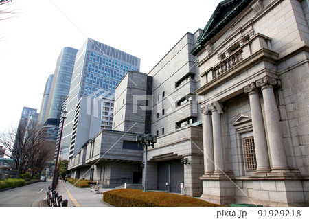 淀屋橋　日銀　日本銀行　ビジネス街　中之島 91929218