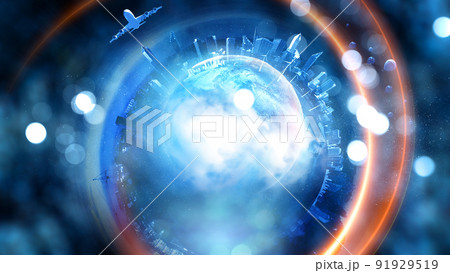 Busy World and AI Concept Busy World and AI Concept 91929519