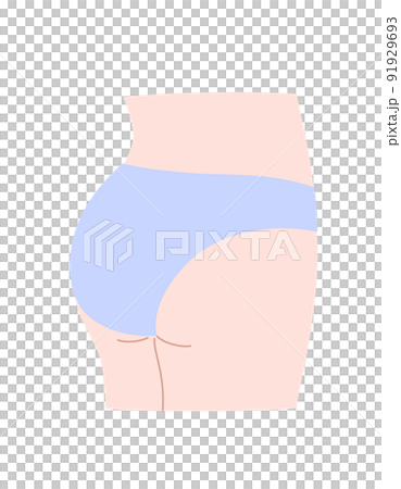 漂亮的屁股插圖素材 漂亮的屁股插圖素材 91929693
