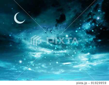 ハロウィン月と雲 ハロウィン月と雲 91929959