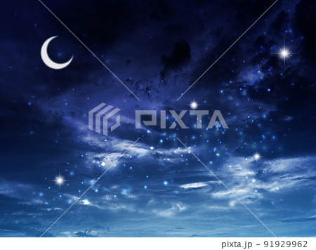 ハロウィン月と雲 ハロウィン月と雲 91929962