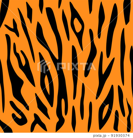 Animal skin texture tiger. Black and brown tiger texture for printing on fabric. 91930374