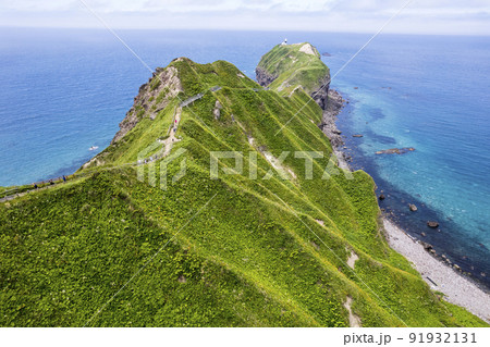 北海道 神威岬（空撮） 91932131