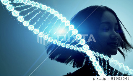 人と遺伝子　DNA 91932545