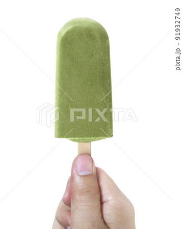 Hands holding ice cream isolated on white background Hands holding ice cream isolated on white background 91932749