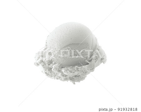 ice cream ball isolated on white background ice cream ball isolated on white background 91932818