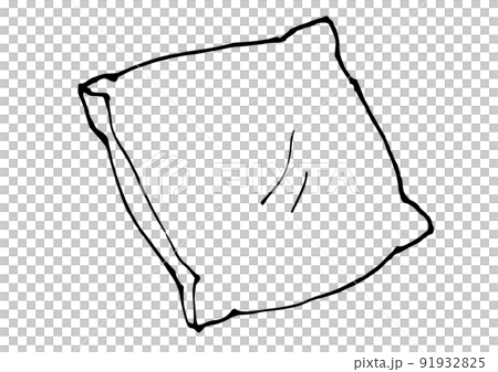 Daily necessities simple illustration line drawing cushion 91932825