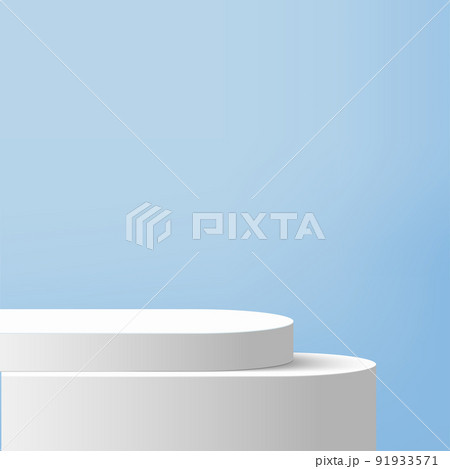 3d blue podium and minimal blue wall scene. 3d podium minimal abstract background. Vector 3d blue podium and minimal blue wall scene. 3d podium minimal abstract background. Vector 91933571