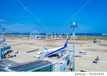 【東京の都市風景】羽田空港周辺の都市風景(第2ターミナル) 【東京の都市風景】羽田空港周辺の都市風景(第2ターミナル) 91933605