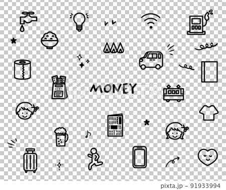 Household budget icon 91933994