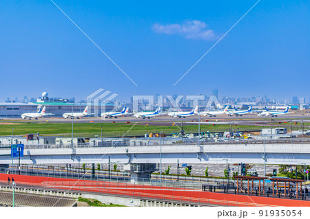 【東京の都市風景】羽田空港周辺(多摩川スカイブリッジ)の都市眺望 【東京の都市風景】羽田空港周辺(多摩川スカイブリッジ)の都市眺望 91935054