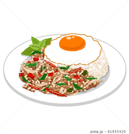 ガパオのイラスト 91935420