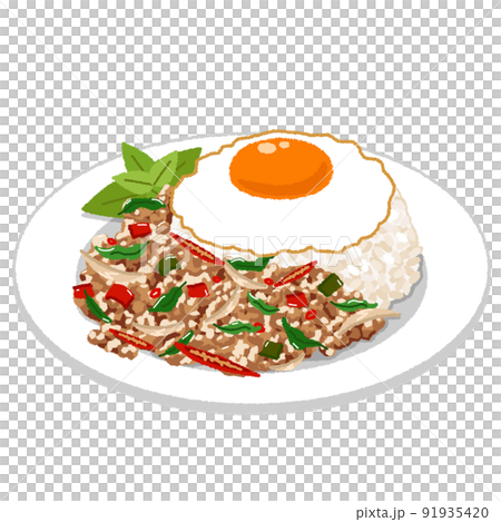 ガパオのイラスト 91935420