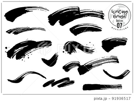 波、筆、毛筆、ブラシのセット 波、筆、毛筆、ブラシのセット 91936517