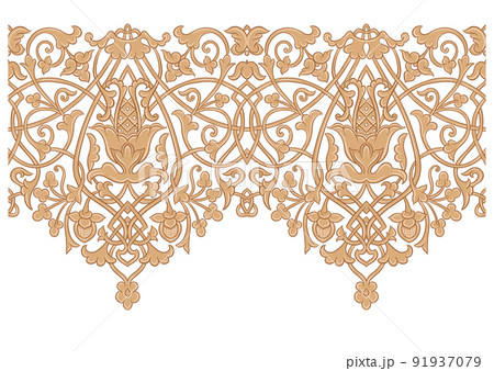 Byzantine traditional historical floral motifs, pattern 91937079