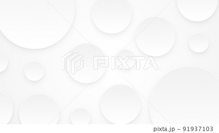 金属っぽい背景素材 ホワイト ランダムな丸【16:9】 金属っぽい背景素材 ホワイト ランダムな丸【16:9】 91937103