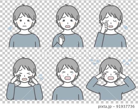 哭泣表情男孩的力量(便服) 哭泣表情男孩的力量(便服) 91937736
