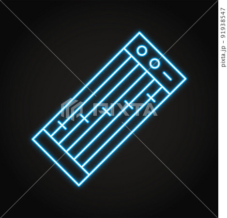 Koto musical instrument neon icon 91938547