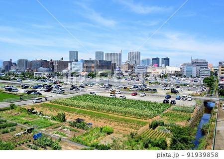 海老名市の中心街 91939858