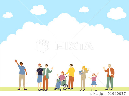 ダイバーシティ 多様な人々 ダイバーシティ 多様な人々 91940037