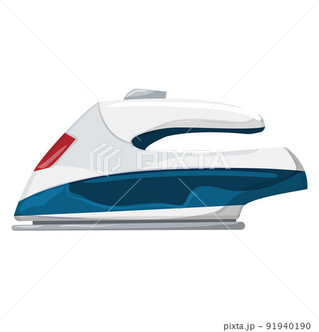 water iron laundry cartoon vector illustration 91940190