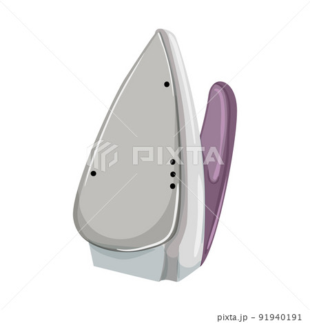 electric iron laundry cartoon vector illustration 91940191