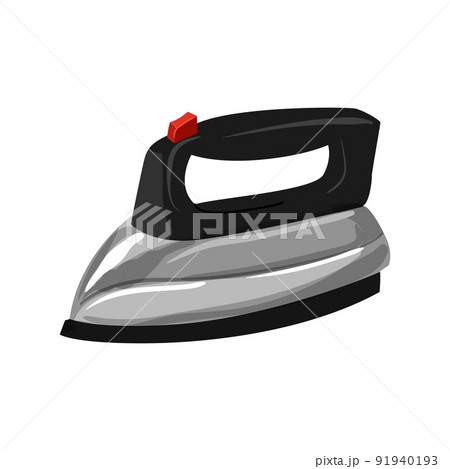 cloth iron laundry cartoon vector illustration 91940193
