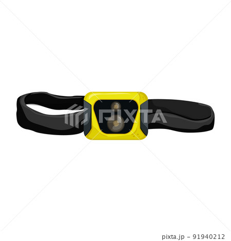 flash headlamp flashlight cartoon vector illustration 91940212