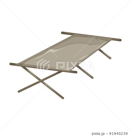 bed cot camp cartoon vector illustration bed cot camp cartoon vector illustration 91940239