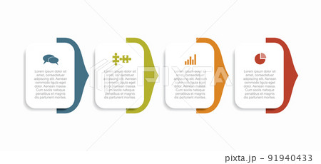 Infographic design template with place for your data. Vector illustration. 91940433