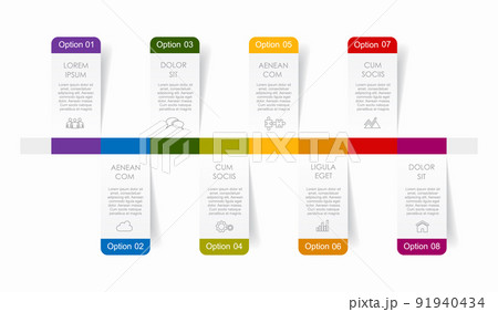 Infographic design template with place for your data. Vector illustration. Infographic design template with place for your data. Vector illustration. 91940434