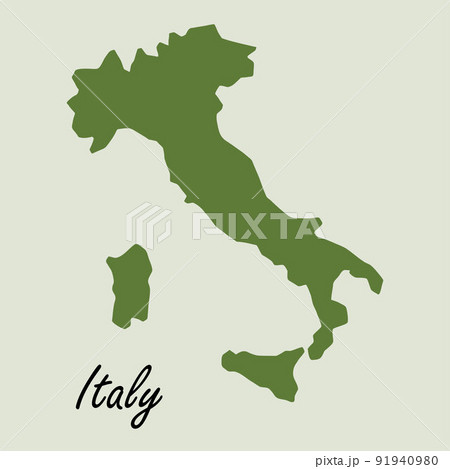 Doodle freehand drawing of italy map. Doodle freehand drawing of italy map. 91940980