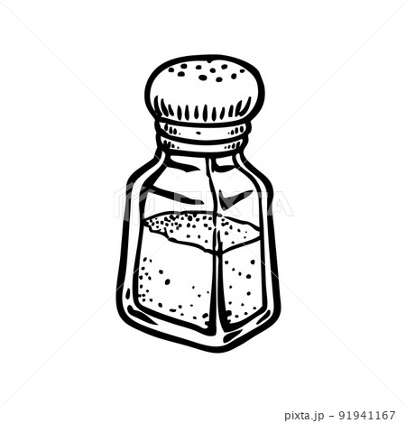 Pepper Shaker Engraved Illustration Pepper Shaker Engraved Illustration 91941167