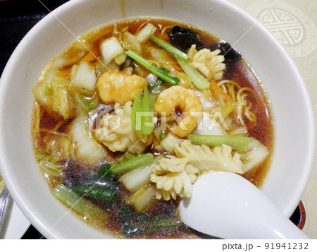 海鮮五目そば 中華屋の日替り定食 チャーハンセット 海鮮五目そば 中華屋の日替り定食 チャーハンセット 91941232