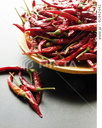 Dried red hot chili pepper Dried red hot chili pepper 91942442