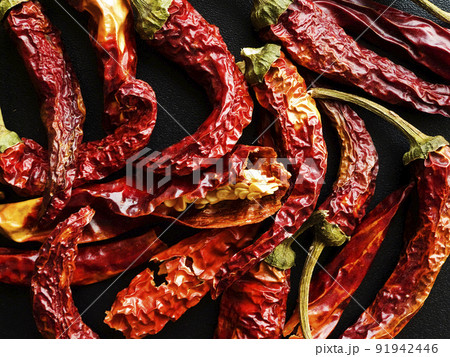 Dried red hot chili pepper Dried red hot chili pepper 91942446