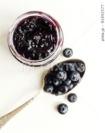 Blueberry jam jar 91942577