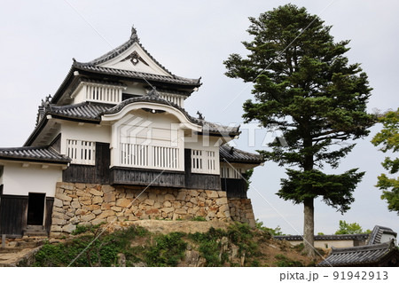 曇り 備中松山城 曇り 備中松山城 91942913
