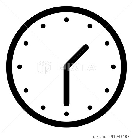 1時30分を示すシンプルな時計の文字盤 91943103