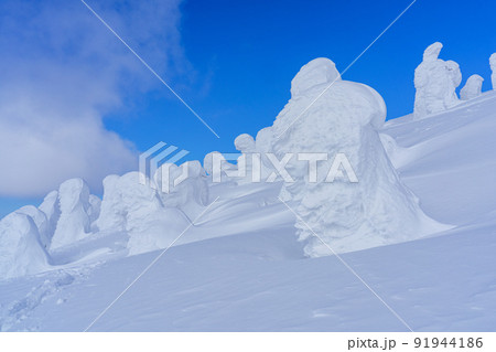 森吉山の樹氷（スノーモンスター）　日本三大樹氷　秋田観光 91944186